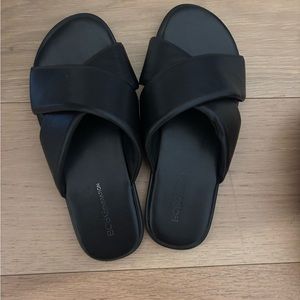 BCBGeneration Black Sandals with Padded Strap